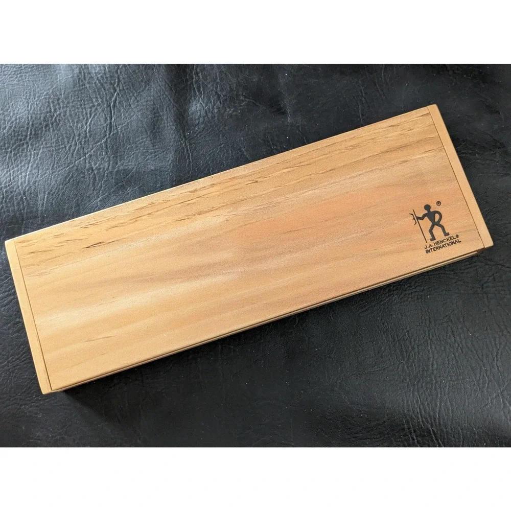 JA Henckels International 8 Piece Steak Knife Set with Wooden Gift Box Stainless